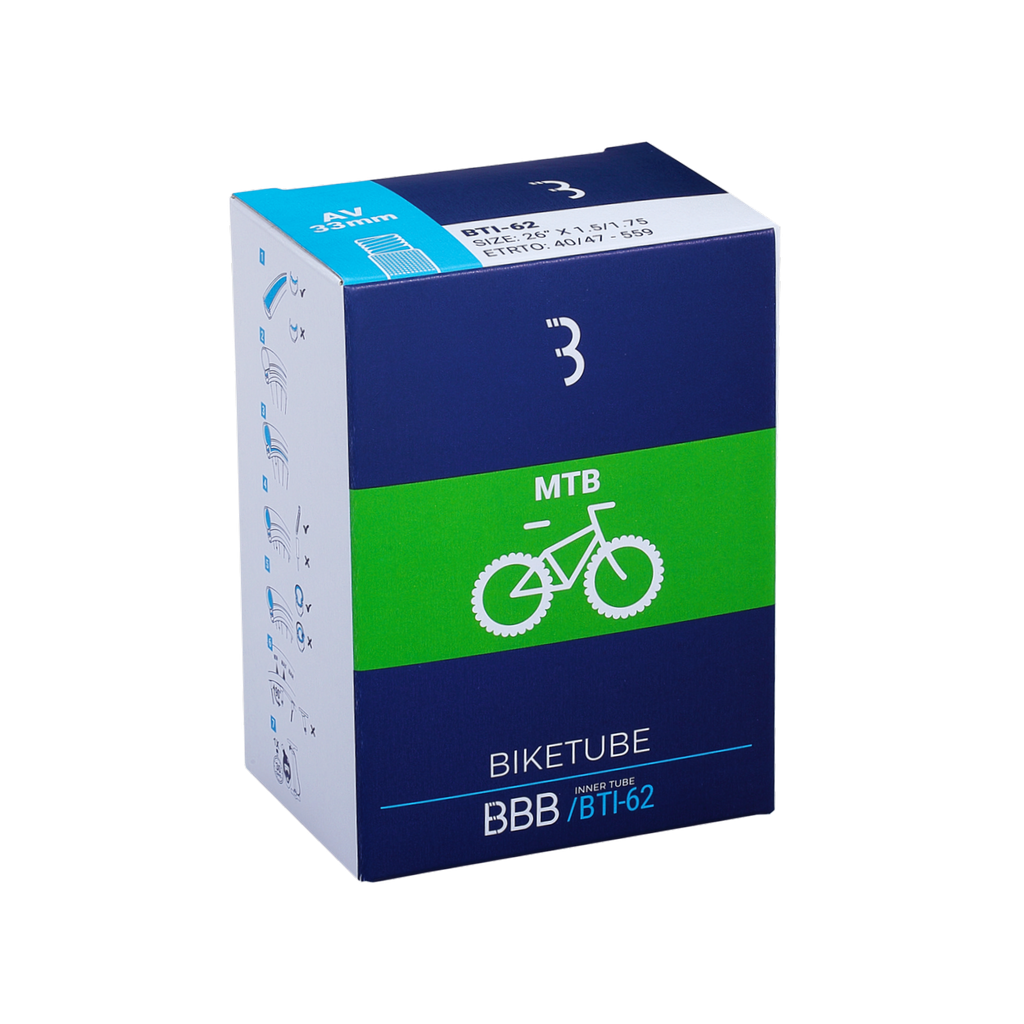 BBB BikeTube 26 MTB Innertube (26&quot; x 1.00/1.50, FV33)