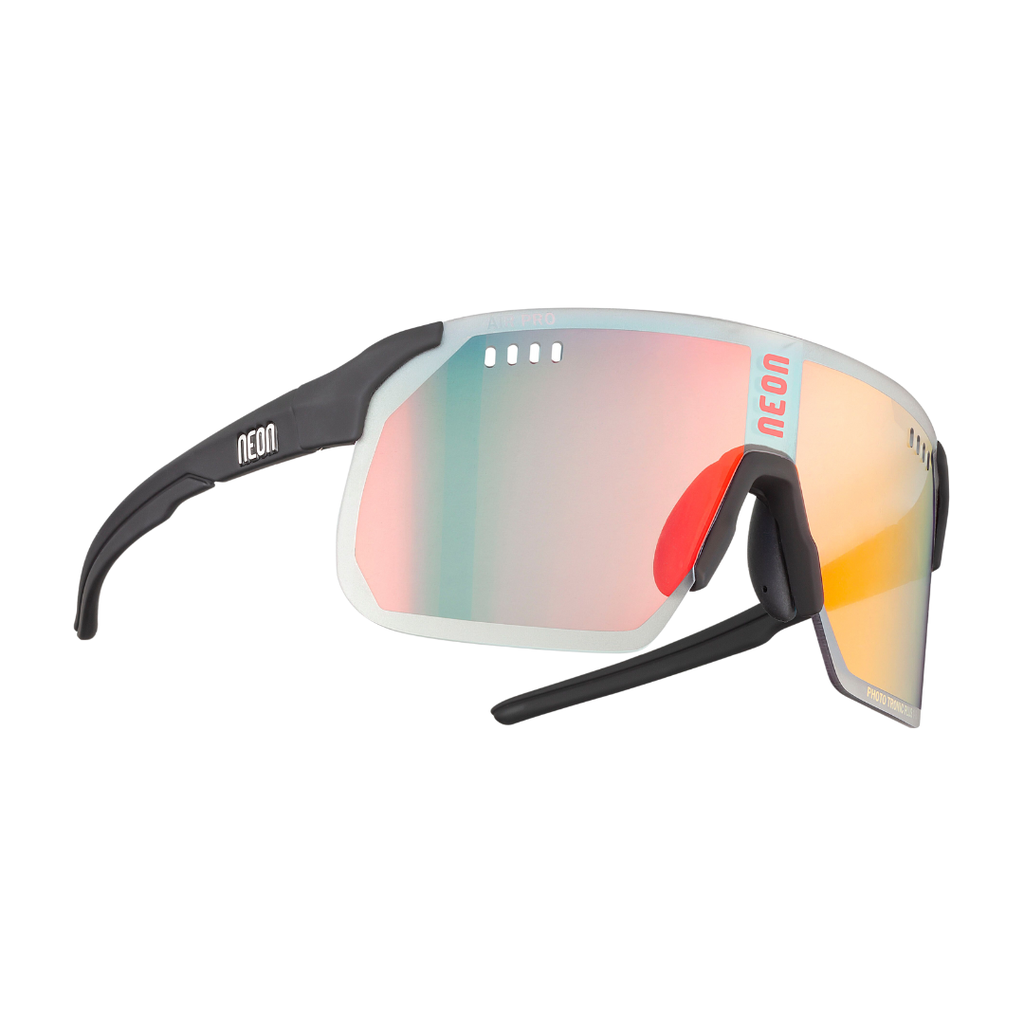 NEON Air Pro X21 Photochromic Glasses (Black Matt, Red)