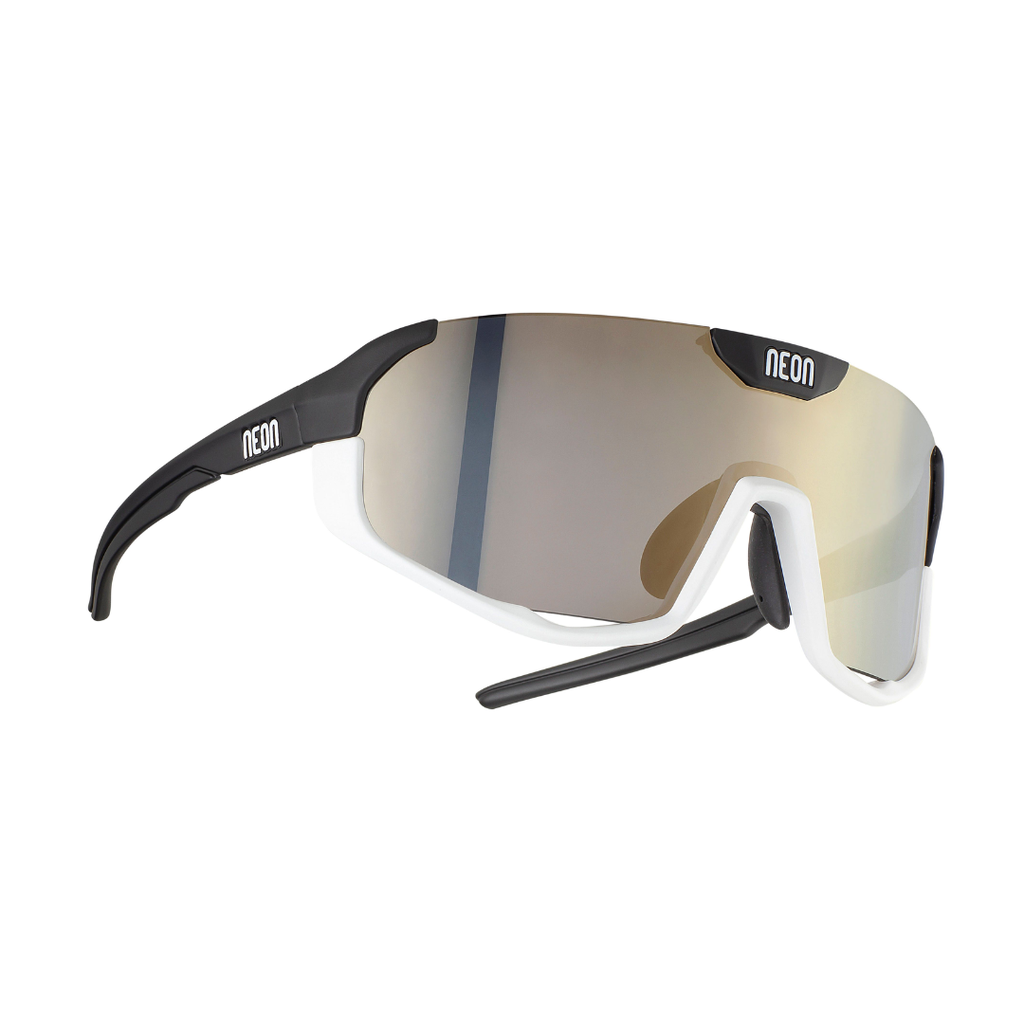 NEON Canyon X20 Glasses with Premium Hard Case (White Black Matt Bronze, Cat 3)