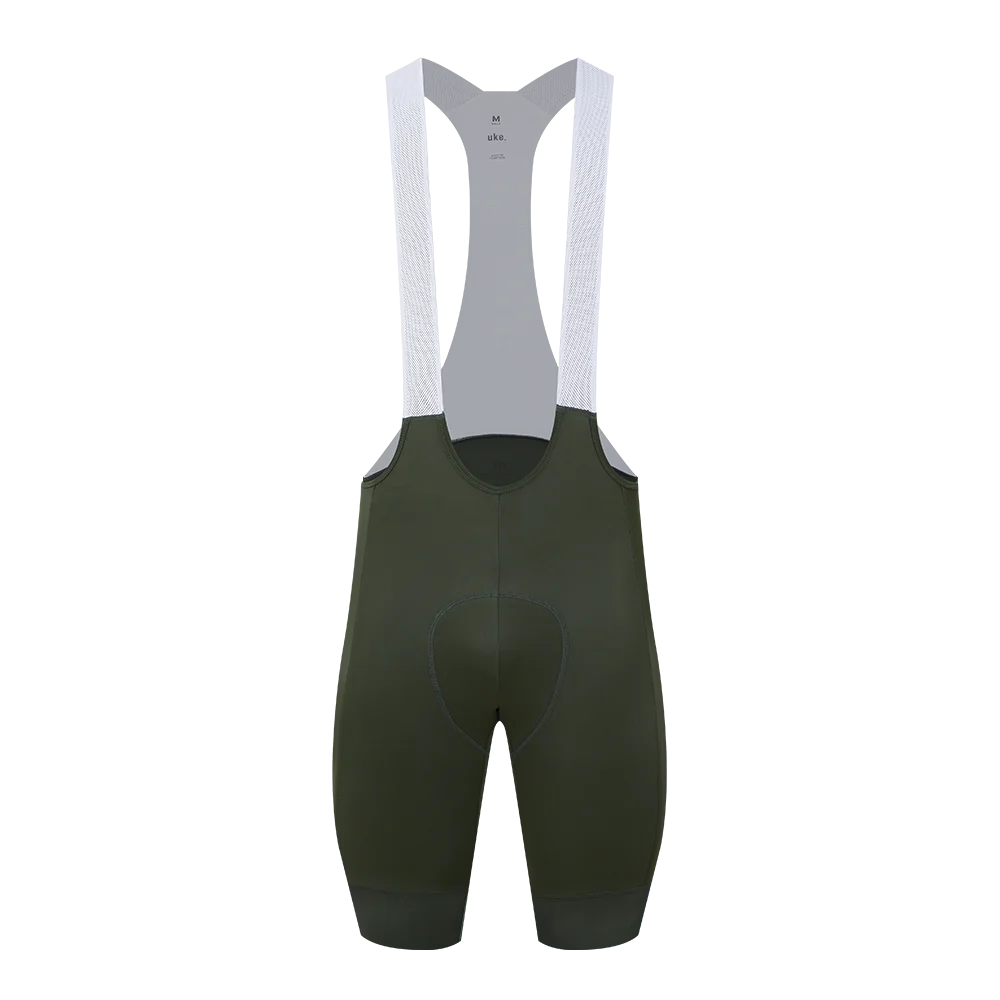 UKE Men's Training Bib Shorts (Army Green)