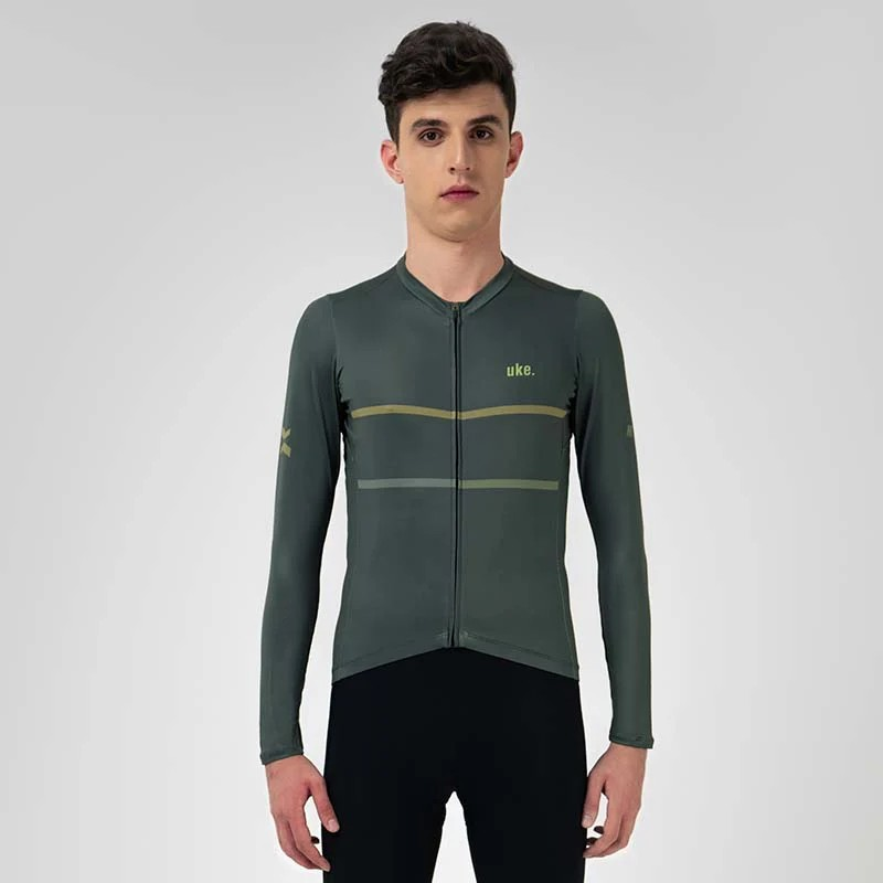 UKE Men's Training LS Jersey A002 (Stone Green)