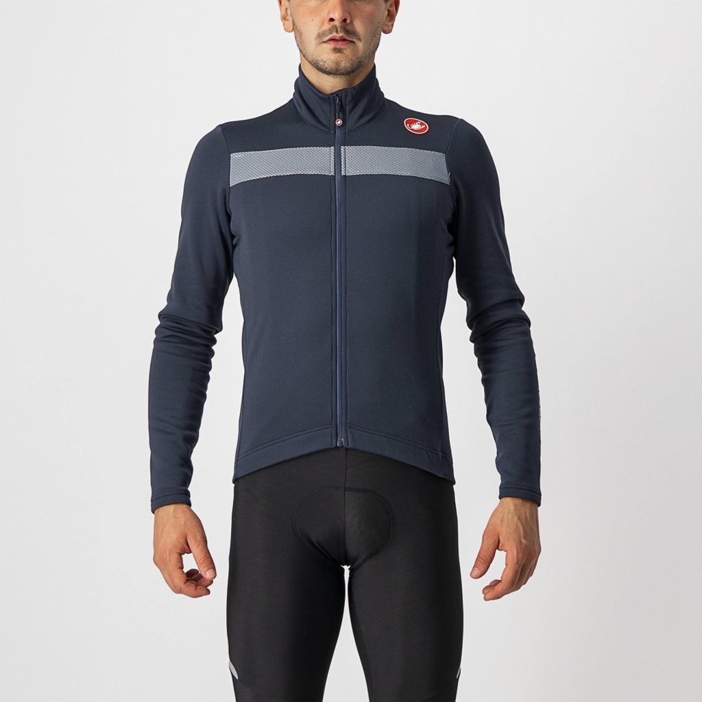 CASTELLI PURO 3 FULL ZIPP JERSEY (Saville Blue)