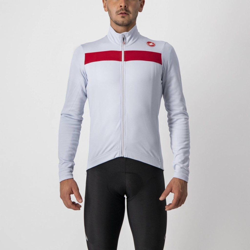 CASTELLI PURO 3 FULL ZIPP JERSEY (Silver Gray)