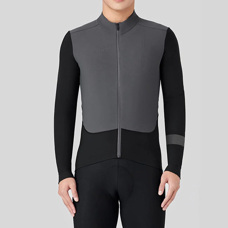 UKE Shadow Chaser Men's Cycling Jacket (Goose Grey)