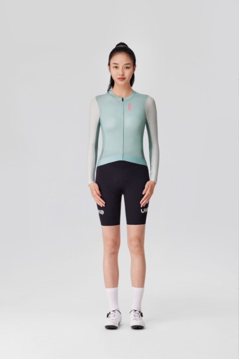 UKE Floating Scenery Women's LS Jersey (Sage Green)