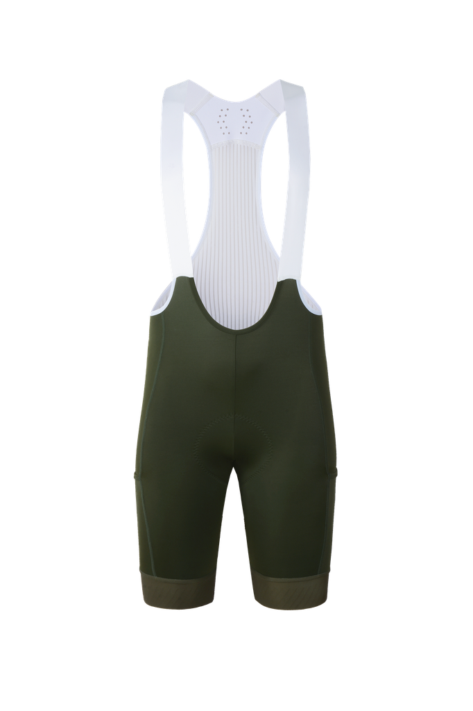 UKE Gaowu Men's Cargo Bib Shorts (Army Green)