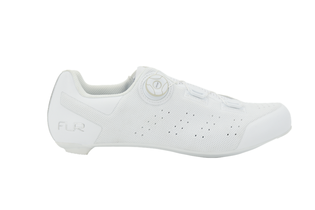 FLR FNT-5 Knit Road Shoes (Pure White)