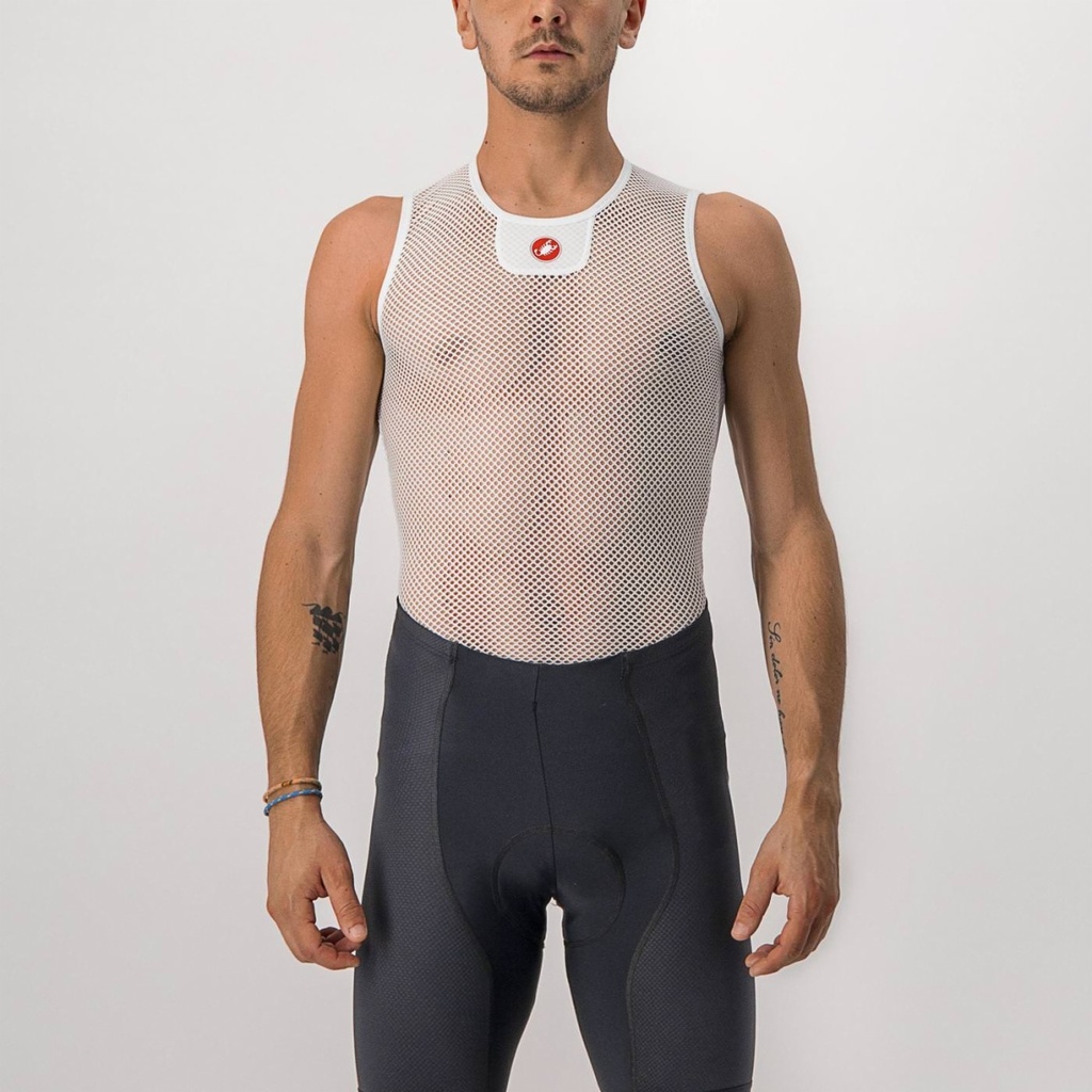CASTELLI CORE MESH 3 SLEEVELESS BASE LAYER WHITE (2XL)
