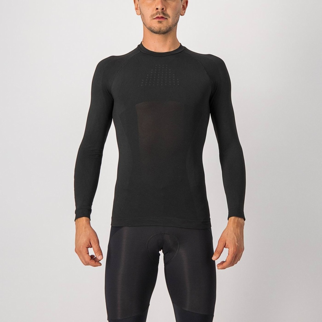 CASTELLI SEAMLESS LS BASE LAYER BLACK