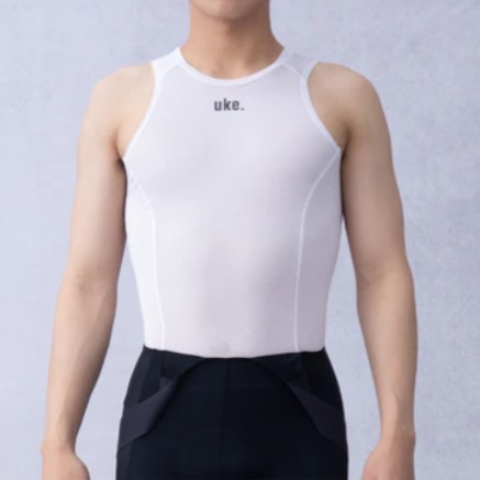 UKE Men's Training Sleeveless Base Layer A007 (White)