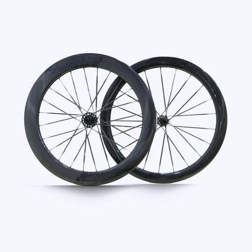 FEATHER Marble Glossy Ceramic Carbon Tubeless- Ready Disc Wheelset (45/50mm)