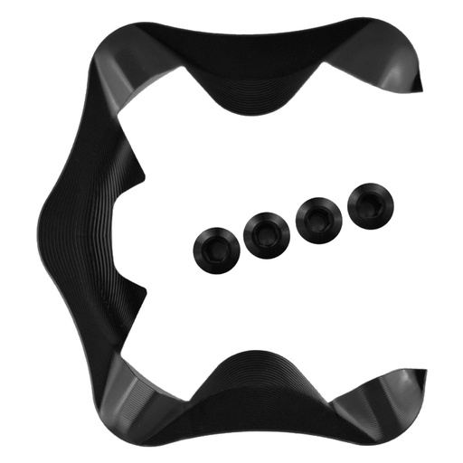 ALUGEAR PM R9200-P Chainring Cover (12Speed Dura-Ace with Power Meter, Black)