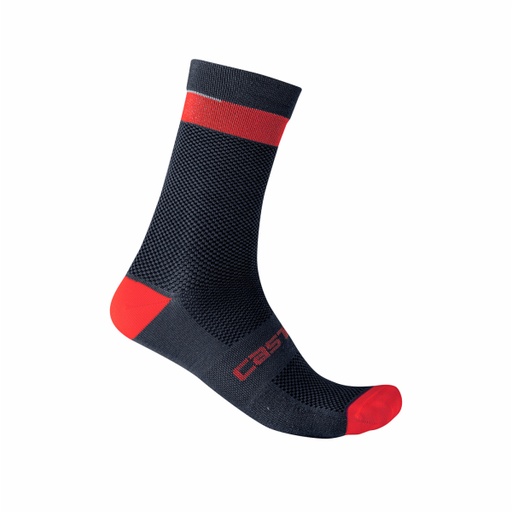 CASTELLI ALPHA 18 Sock (Savile Blue/Red)