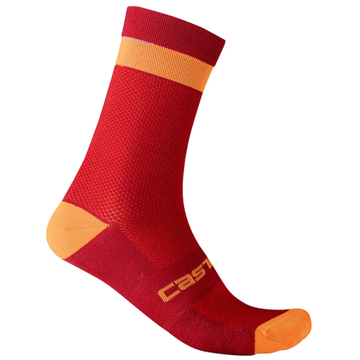 CASTELLI ALPHA 18 Sock (Pro Red/Brilliant Orange)