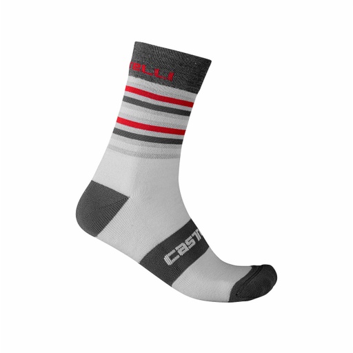 CASTELLI GREGGE 15 Sock (Silver/Dark Gray)