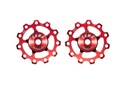 CEMA Pulley Wheels Aluminium -9/10/11 Speed (Full Ceramic Red)
