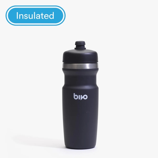 [BT-IN-17-BK] BIVO Trio True Black Insulated Bottle (17oz)