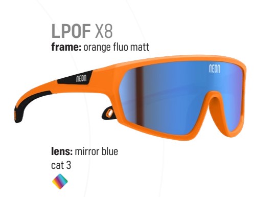 [LPOF X8] NEON Loop X8 Kids Glasses (Orange Fluo Matt)