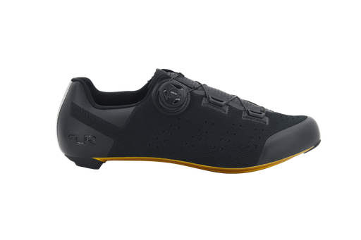FLR FNT-5 Knit Road Shoes (Midnight Gold, Black)