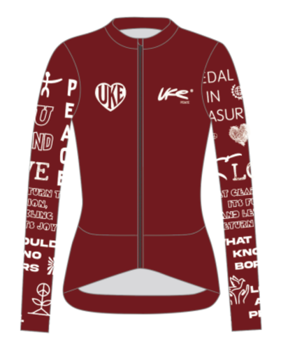 UKE RP500 LV Women's Long Sleeves Jersey (Red)