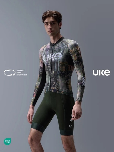 UKE RP500 Men's Long Sleeves Jersey (Rosemary Brown Green)
