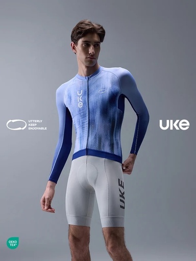 UKE RP500 Men's Long Sleeves Jersey (Misty Blue)
