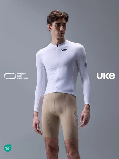 UKE RC200 Men's Long Sleeves Jersey (White)