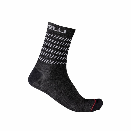 CASTELLI GO 15 Sock (Dark Gray/White)