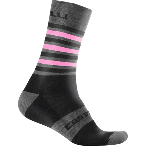 CASTELLI GREGGE 15 Sock (Black/Pink, 2XL)