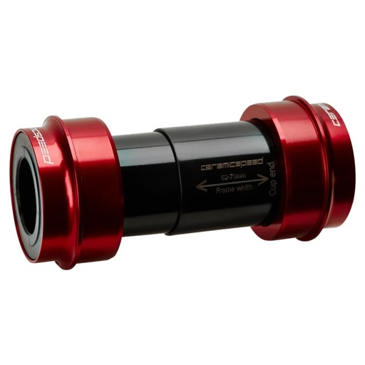 [104164] CERAMICSPEED PF46 FOR SHIMANO ROAD RED COATED BOTTOM BRACKET