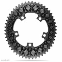 ABSOLUTE BLACK Premium Oval Road 110/5BCD for SRAM Chainring (Black, 52T)