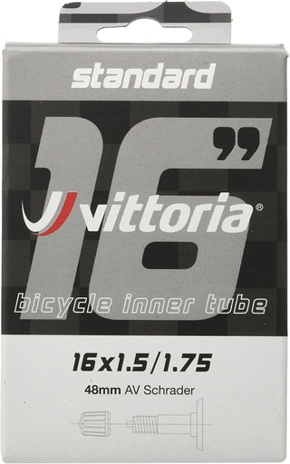 VITTORIA STANDARD INNER TUBE 16x1.5/1.75 48mm SCHRADER